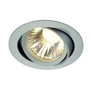 113584 NEW TRIA LED DISK светильник встраиваемый с Fortimo LED 14.5Вт, 2700K, 35°, 630lm, матир. алюминий, Marbel