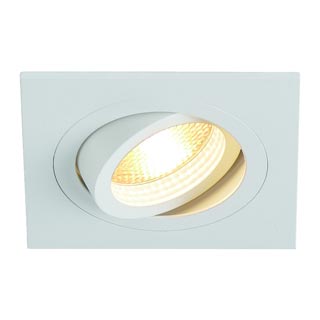 113511 NEW TRIA 1 GU10 светильник встраиваемый для лампы GU10 50Вт макс., текстурный белый, Marbel