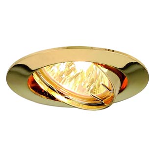 111173 PIKA TURNO светильник встраиваемый для лампы MR16 50Вт макс., золото, Marbel