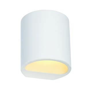 148016 GL 104 ROUND светильник настенный для лампы G9 42Вт макс., белый гипс, Marbel