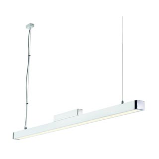 155011 Q-LINE SINGLE светильник подвесной с ЭПРА для лампы Т5 35Вт, белый / хром, Marbel