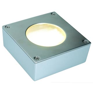 111492 QUADRASYL 44 WALL светильник настенный IP44 для лампы GX53 9Вт макс., серебристый / сталь, Marbel