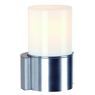 230736 ROX ACRYL SINGLE светильник настен. IP44 для лампы ELD E27 20Вт макс., матированный алюминий/ белый, Marbel