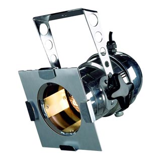 156722 SFL® PAR36 ES111 светильник на скобе, с рамкой для светофильтра, для лампы ES111 75Вт макс., хром, Marbel