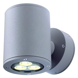 230364 SITRA WALL UP-DOWN светильник настенный IP44 для 2-х ламп GX53 по 9Вт макс., серебристый, Marbel