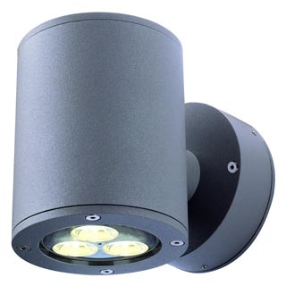 230365 SITRA WALL UP-DOWN светильник настенный IP44 для 2-х ламп GX53 по 9Вт макс., темно-серый, Marbel