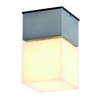 230716 SQUARE C светильник потолочный IP44 для лампы ELD E27 20Вт макс., матирован. алюминий/ белый, Marbel