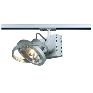 143512 1PHASE-TRACK, TEC 1 QRB светильник с ЭПН для лампы QRB111 50Вт макс., серебристый, Marbel