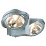 Marbel 149142 TEC 2 СARDA светильник с ЭПН для 2-x ламп QRB111 по 50Вт макс., серебристый