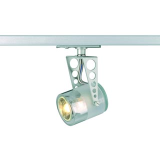 143372 1PHASE-TRACK, TOBU светильник для лампы GU10 50Вт макс., серебристый / стекло частично матовое, Marbel