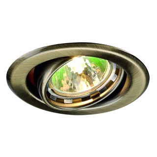 112834 NEW TURNO MR16 светильник встраиваемый для лампы MR16 35Вт макс., старая бронза, Marbel