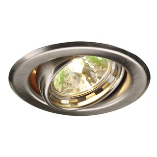 112838 NEW TURNO MR16 светильник встраиваемый для лампы MR16 35Вт макс., серый металлик, Marbel